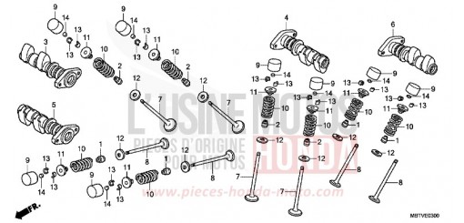 ARBRE A CAMES/SOUPAPE XL1000VB de 2011